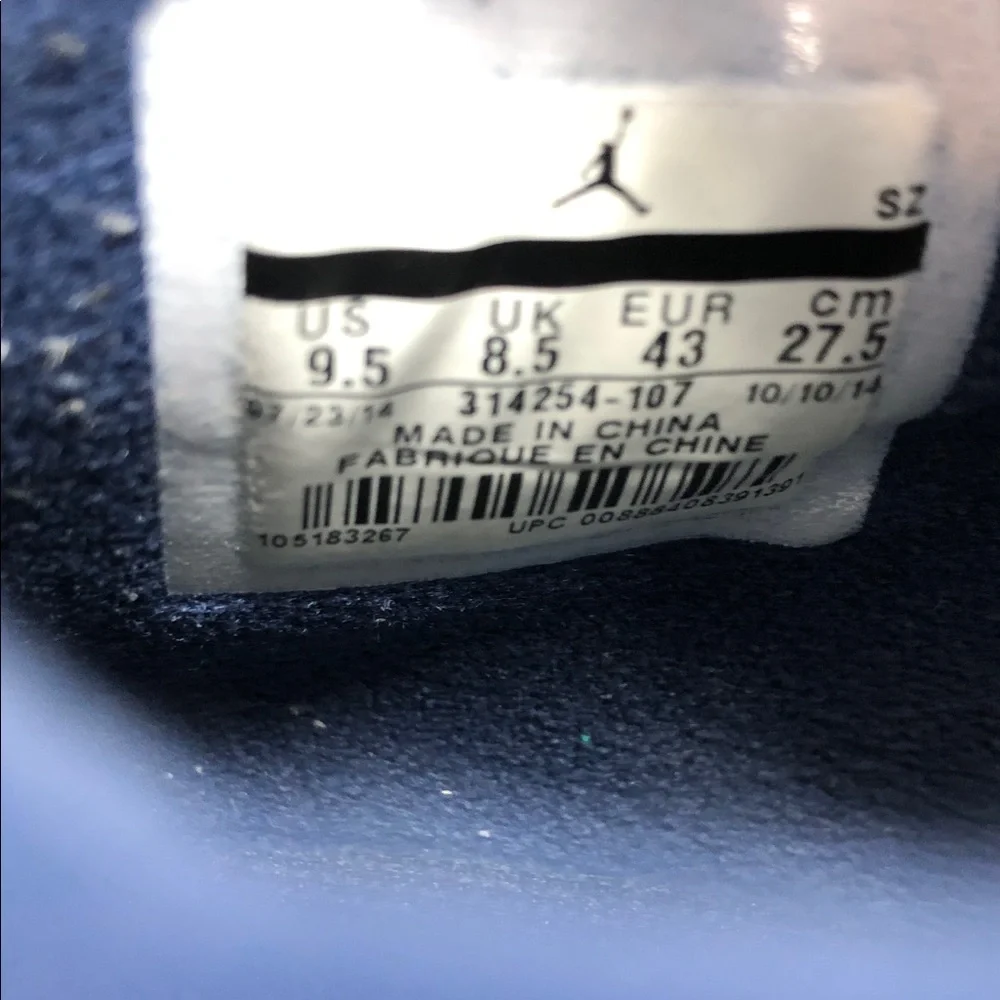 Air Jordan 4 Retro LS Columbia 314254-107 Men’s Sneakers - Size 9.5 No Box